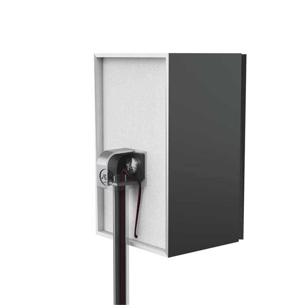 Back. AVF - Steel Speaker Floor Stands with Adjustable Height (Set of 2) - Black.