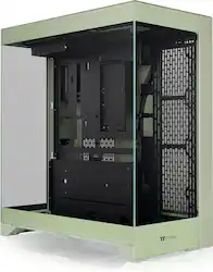 Thermaltake - CTE E550 TG Mid Tower ATX PC Case - Matcha Green - Front_Zoom