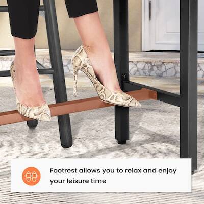 Footrest allows you to relax and enjoy your leisure time