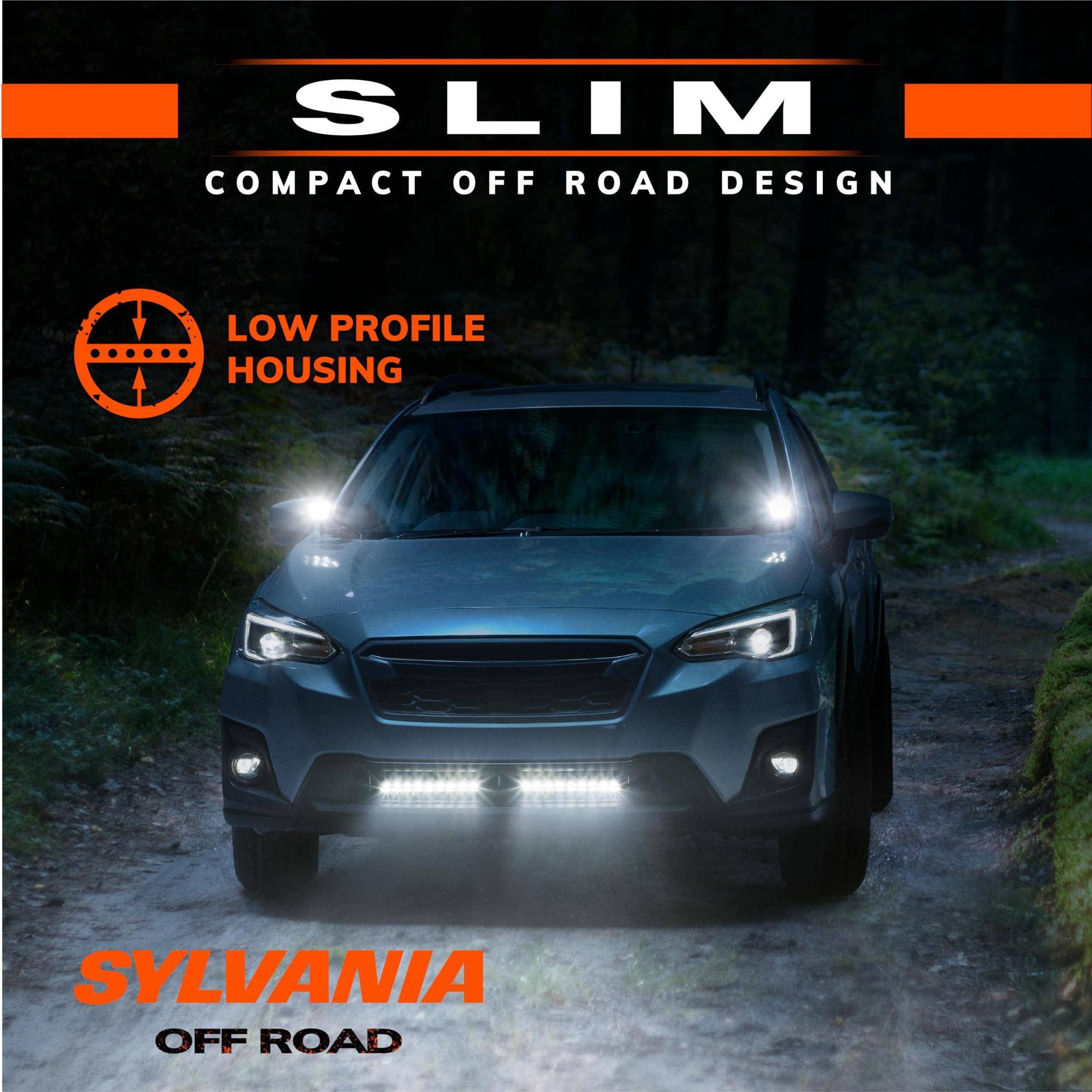 SLIM  
COMPACT OFF ROAD DESIGN  
LOW PROFILE HOUSING  
SYLVANIA OFF ROAD