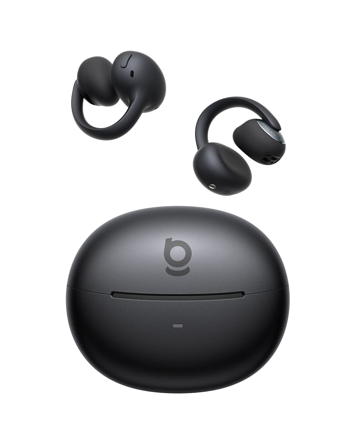 Front. Baseus - Baseus Bowie MC2 Open Ear Clip On Headphones - Wireless Earbuds with LDAC Hi-Res Audio, 55H, IP67 , Black - Black.