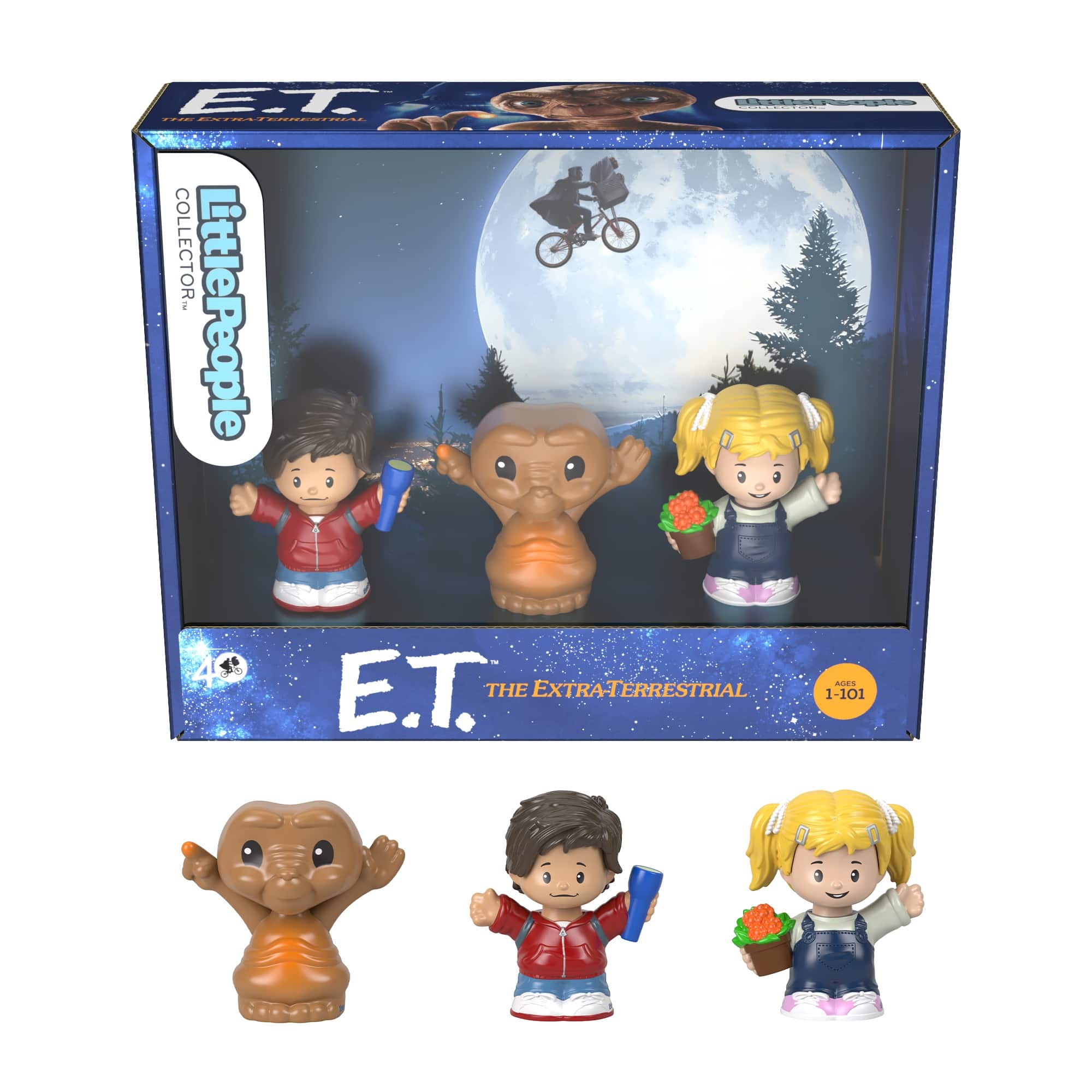 Front Zoom. Little People - Collector E.T. Special Edition Figure Set.