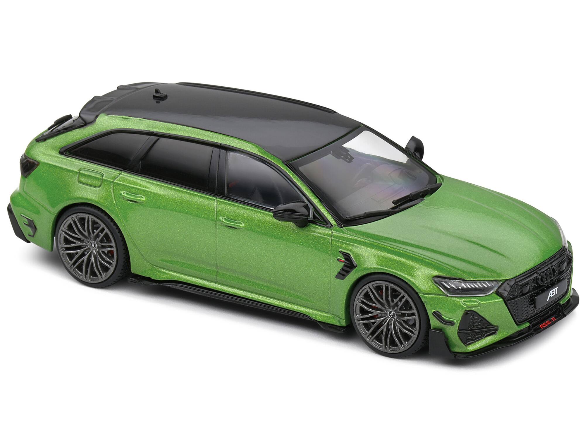 Back. Solido - 2022 Audi ABT RS 6-R Java Green Metallic with Black Top 1/43 Diecast Model Car by Solido - Green Metallic With Black.