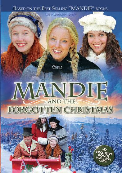 Front. Mandie and the Forgotten Christmas (MOD) (DVD Movie).