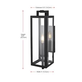 Elegant Lighting - Jairo 5 Inch Outdoor Wall Sconce In - Black
