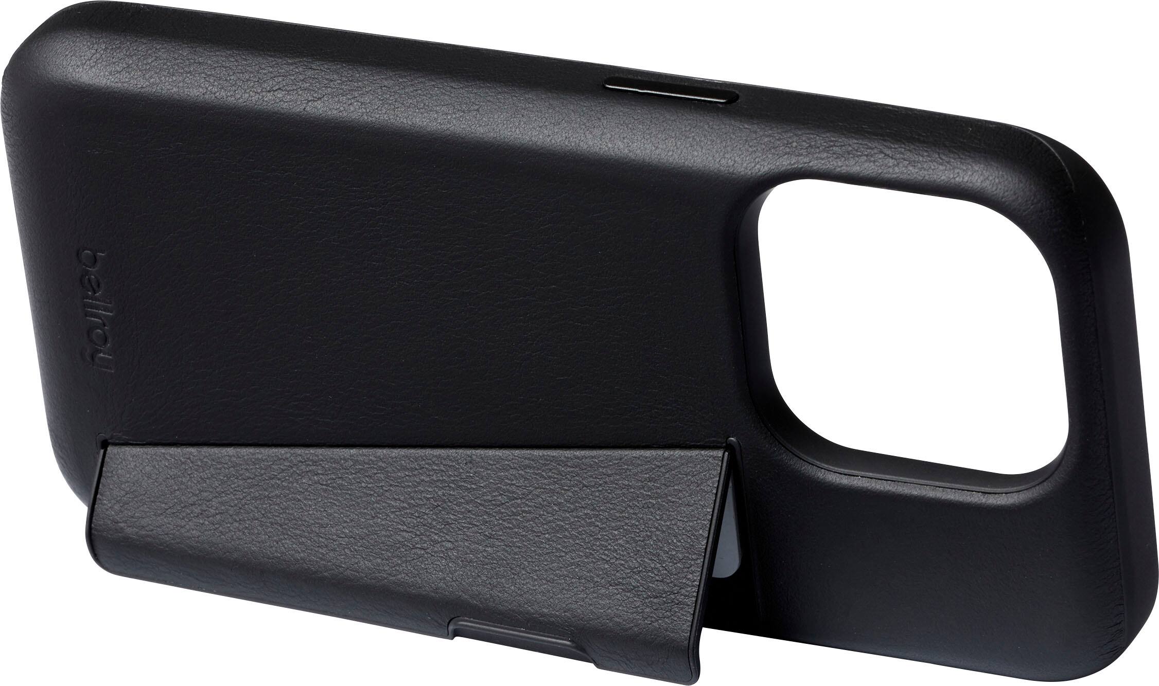 Alt View 1. Bellroy - iPhone 15 Pro Leather Phone Case - 3 Card - Black.