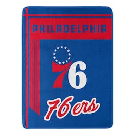 Sweet Home Collection - NBA Philadelphia 76ers 46" x 60" Raschel Throw Blanket - Blue
