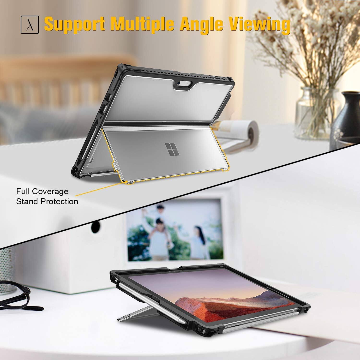 Support Multiple Angle Viewing  
Full Coverage Stand Protection