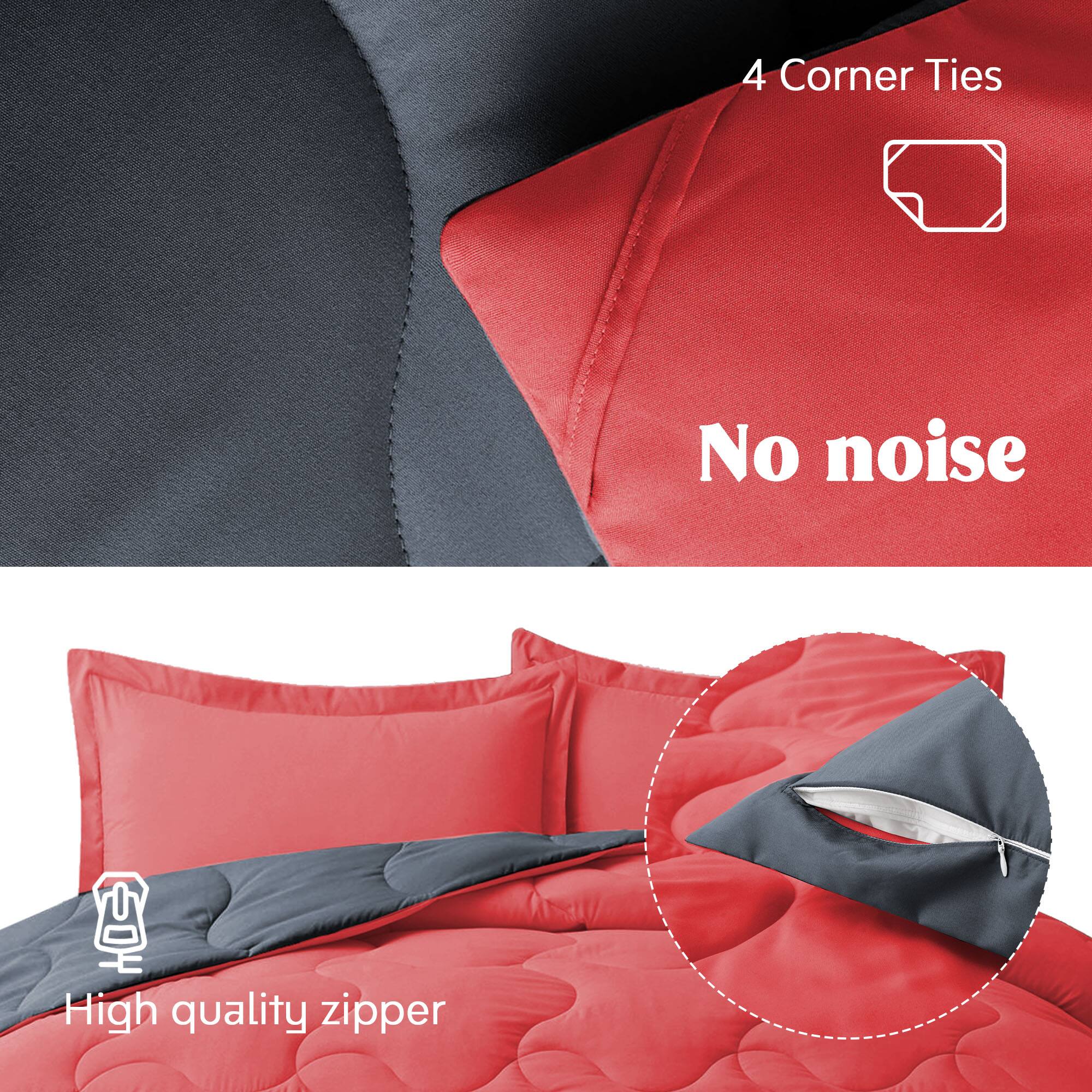 4 Corner Ties, No noise, High quality zipper