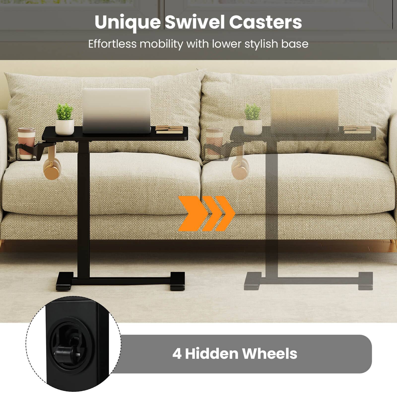 Unique Swivel Casters  
Effortless mobility with lower stylish base  

4 Hidden Wheels