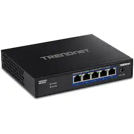 Trendnet - 5-Port 10G Switch, TEG-S750, 5 x 10G RJ-45 Ports, 100Gbps Switching Capacity, Supports 2.5G and 5G-Base-T - Unknown