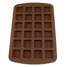 Kitcheniva - Silicone Square Chocolate Drop Mold (8.5 x 13.2 Inch) - Makes 24 Square Chocolate Drops