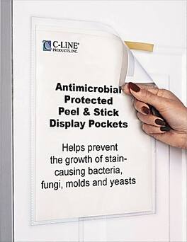 C-line - Peel & Stick Display Sheet Protector - Clear