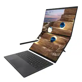 ASUS - Zenbook Duo Dual 14" 3K OLED Touch Laptop - Intel Core Ultra 9 386H - 32GB Memory - 1TB SSD - Moher Gray