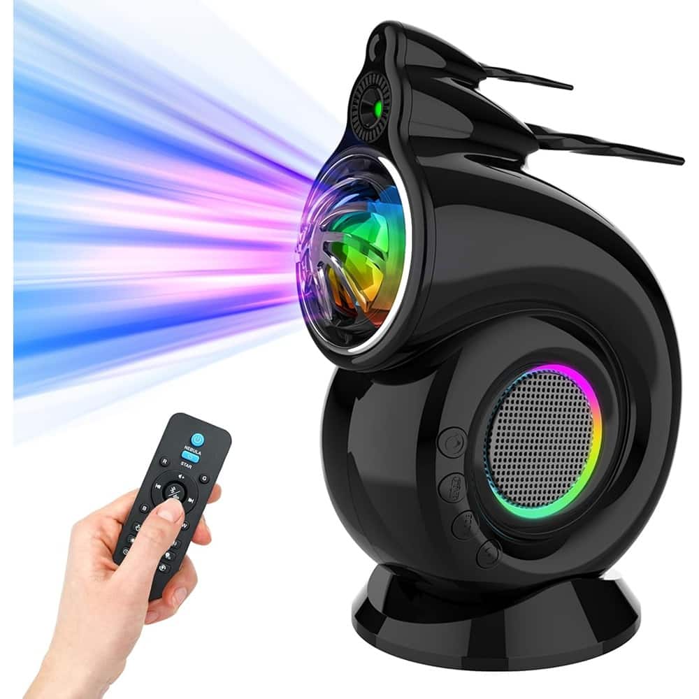 ACJPR - Galaxy Star Projector – LED Bedroom Night Light, Remote & Timer