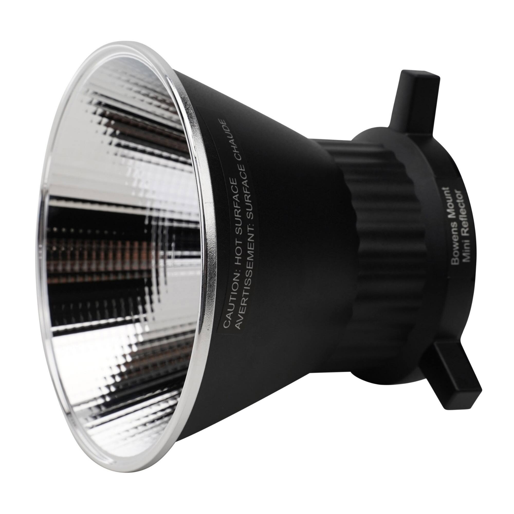 CAUTION: HOT SURFACE  
AVERTISSEMENT: SURFACE CHAUDE  

Bowens Mini Reflector Mount  
Bowens Mini Reflector
