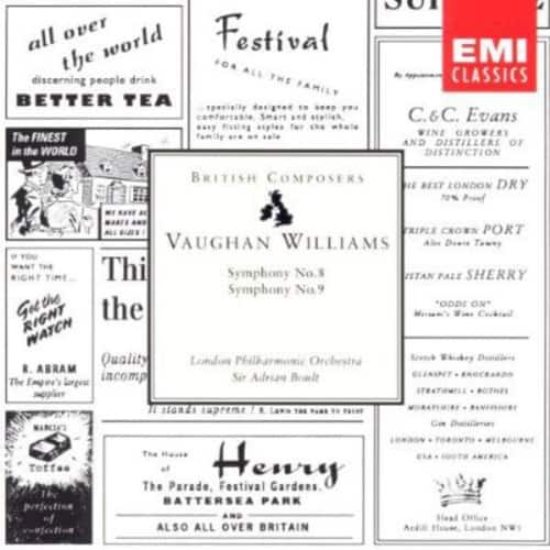 Adrian Boult - Symphony 8/9  - COMPACT DISCS