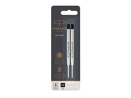 Parker - Quink Gel-Ink Pen Refill, Medium Tip, 2/Pack (1950362) - Black Ink