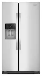 Whirlpool - 20.85 Cu. Ft. Side-by-Side Counter-Depth Refrigerator with In-Door Ice & Water - Stainless Steel - Front_Zoom