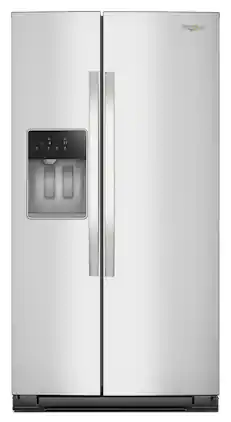 Whirlpool - 20.85 Cu. Ft. Side-by-Side Counter-Depth Refrigerator with In-Door Ice & Water - Stainless Steel