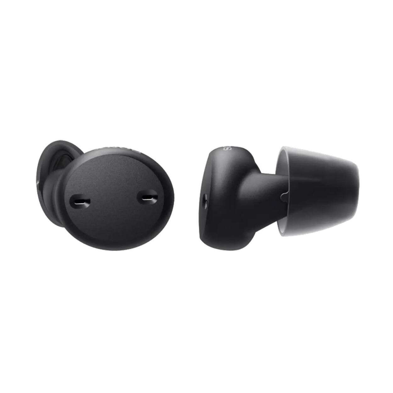 Angle. Sony - Sony CRE-E10 Self-Fitting OTC Hearing Aids with Rechargeable Battery - Black.