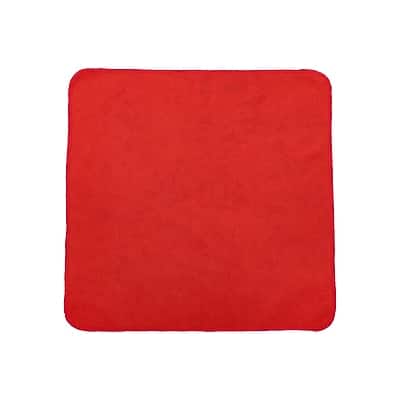 Front. HYGEN - HYGEN r-40 Recycled Microfiber Cleaning Cloths, 12" x 12", Red, 24/Pack (1820577) - Red.