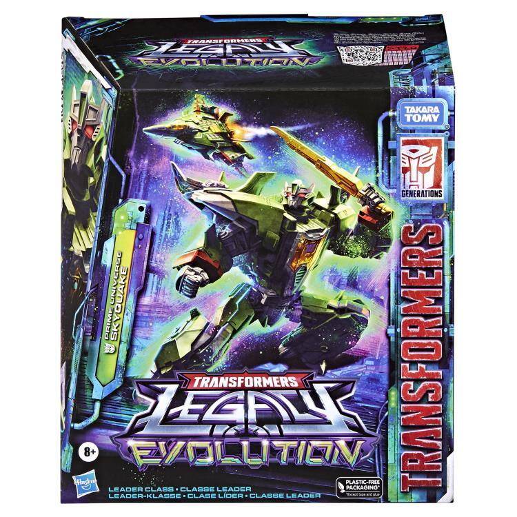 TRANSFORMERS GENERATIONS UNIVERSE SKYHAWK  
TRANSFORMERS LEGION EVOLUTION  
TAKARA TOMY  
LEADER CLASS  
PLASTIC-FREE PACKAGING  
8+