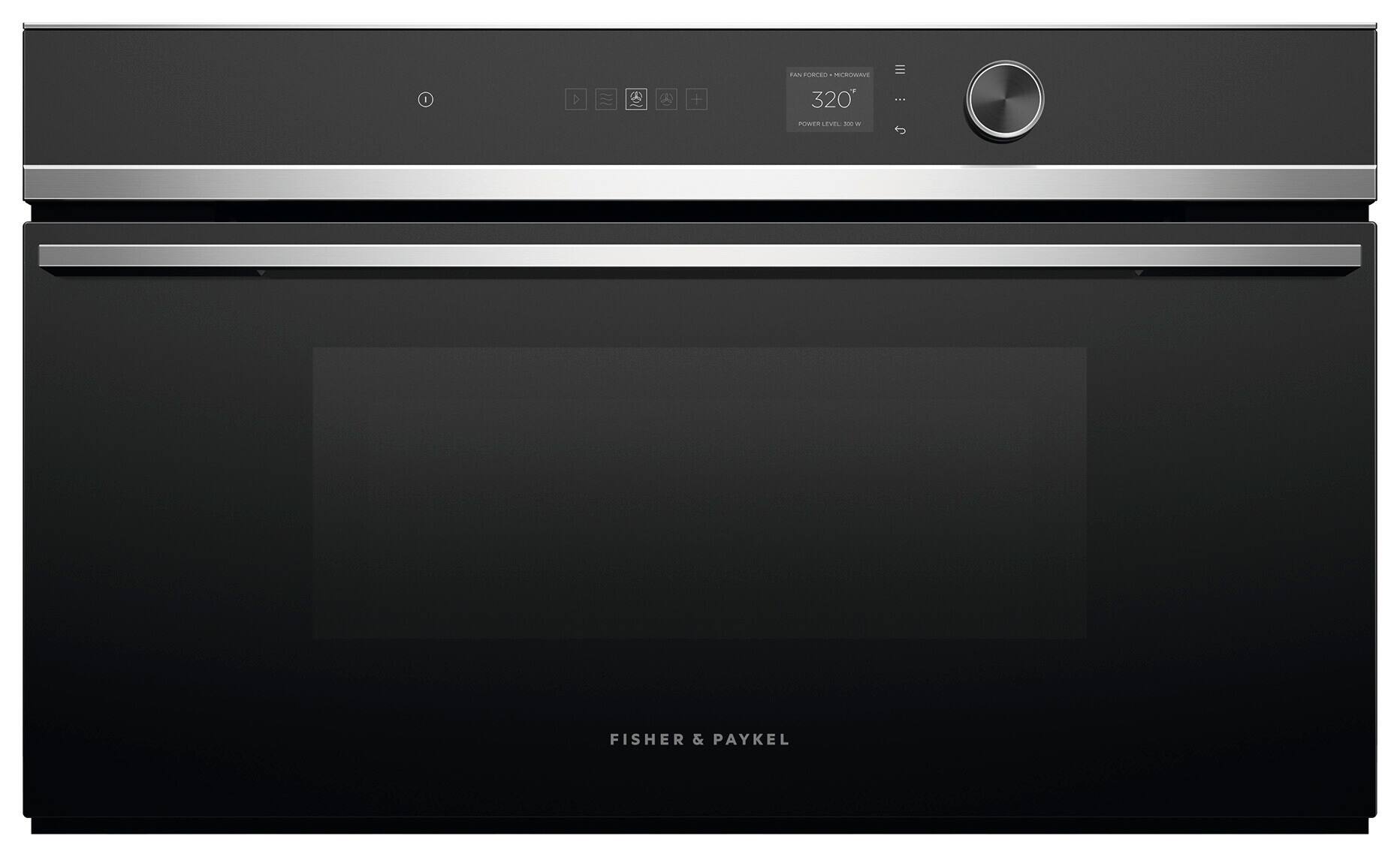 Fisher & Paykel - Professional 30-in convection speed oven with 19 functions, touch display,compact - Stainless Steel