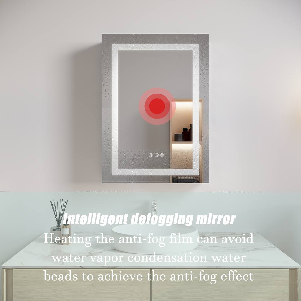 Intelligent defogging mirror  
Heating the anti-fog film can avoid water vapor condensation water beads to achieve the anti-fog effect