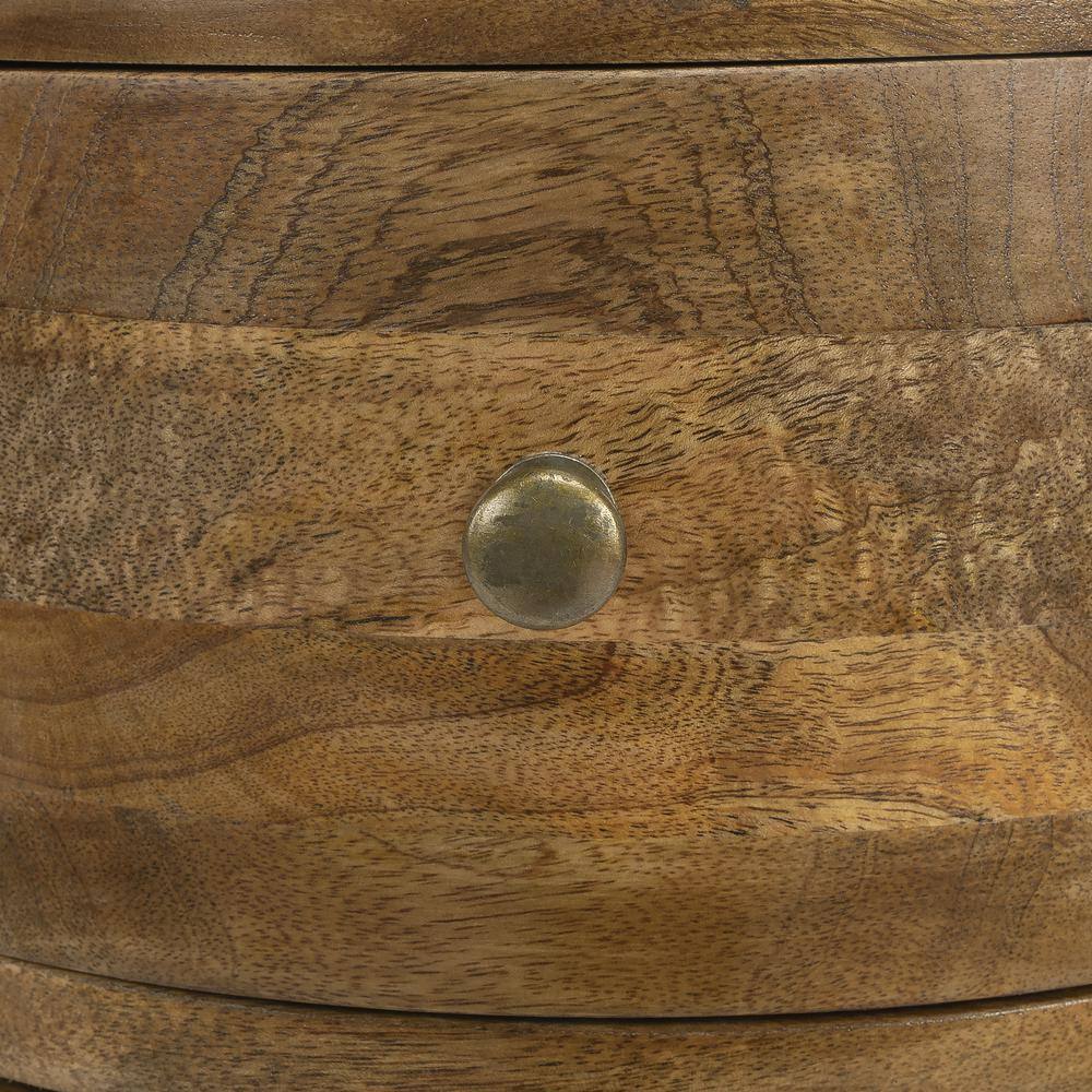 Alt View 9. Butler Specialty - Liam Light Wood End Table with Storage - Light Brown.