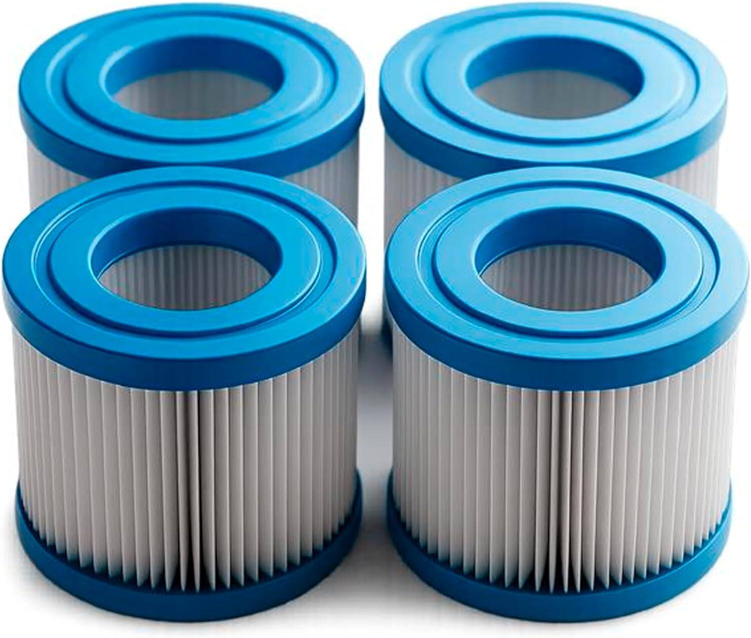 Front. HQRP - HQRP Hot Tub Filters Type S1 for Intex 29001E 29011E, Spa Filter 11692, fits Intex PureSpa Swimming Pool Pump, 4 pack.