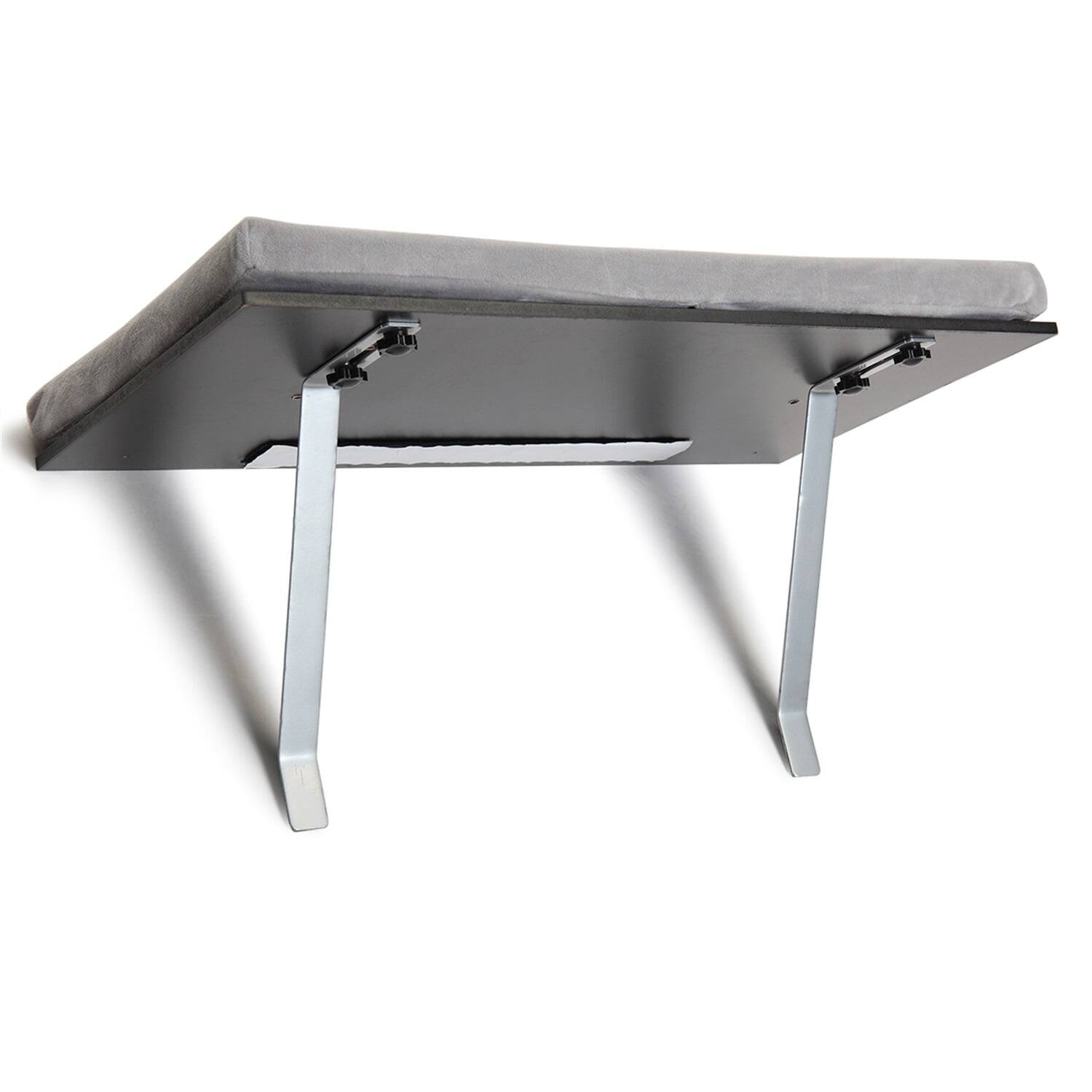 Alt View 1. Pefilos - 14" Cat Window Seat Wall Mount Perch for Indoor Cats, Cat Hammock for Window Heavy Duty Cat Bed Shelves - Gray.