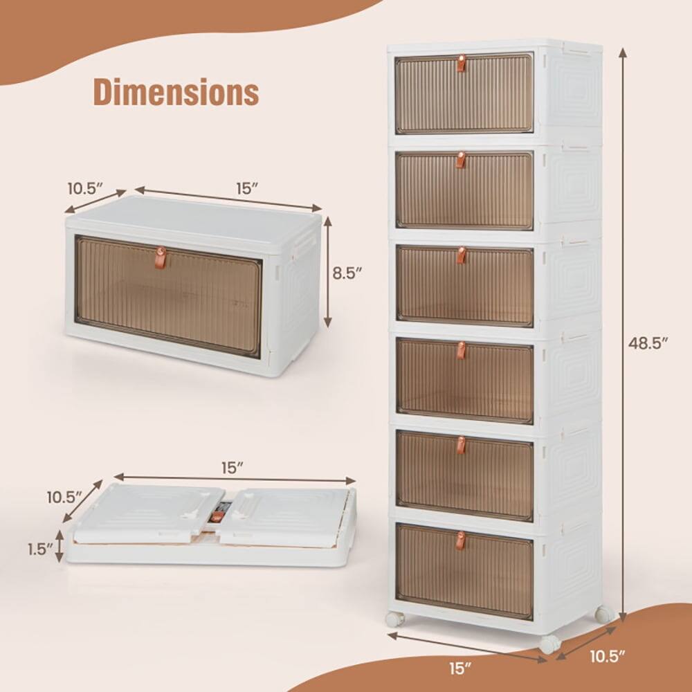 Dimensions: 10.5" x 15" x 8.5" (top unit), 15" x 10.5" x 1.5" (bottom unit), 48.5" (height)