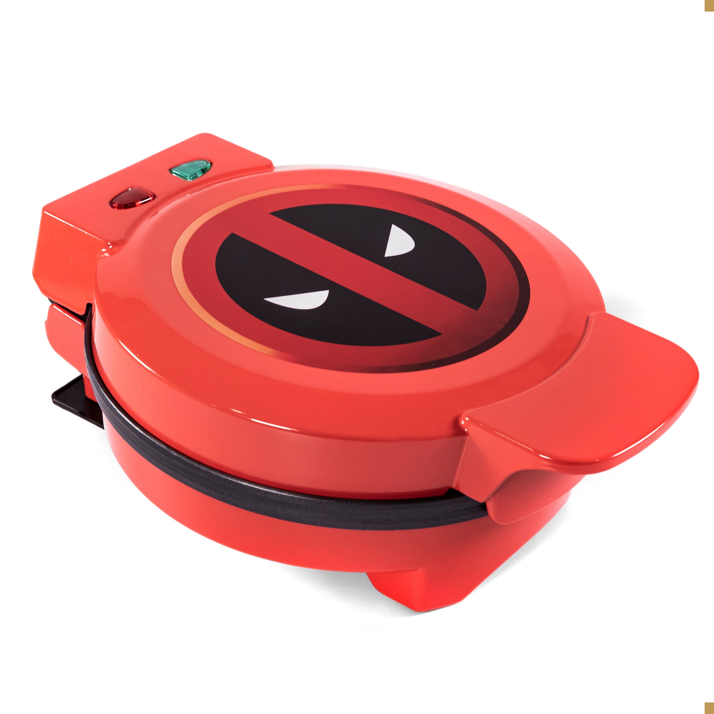 Front. Uncanny Brands - Marvel Deadpool Waffle Maker - Red.