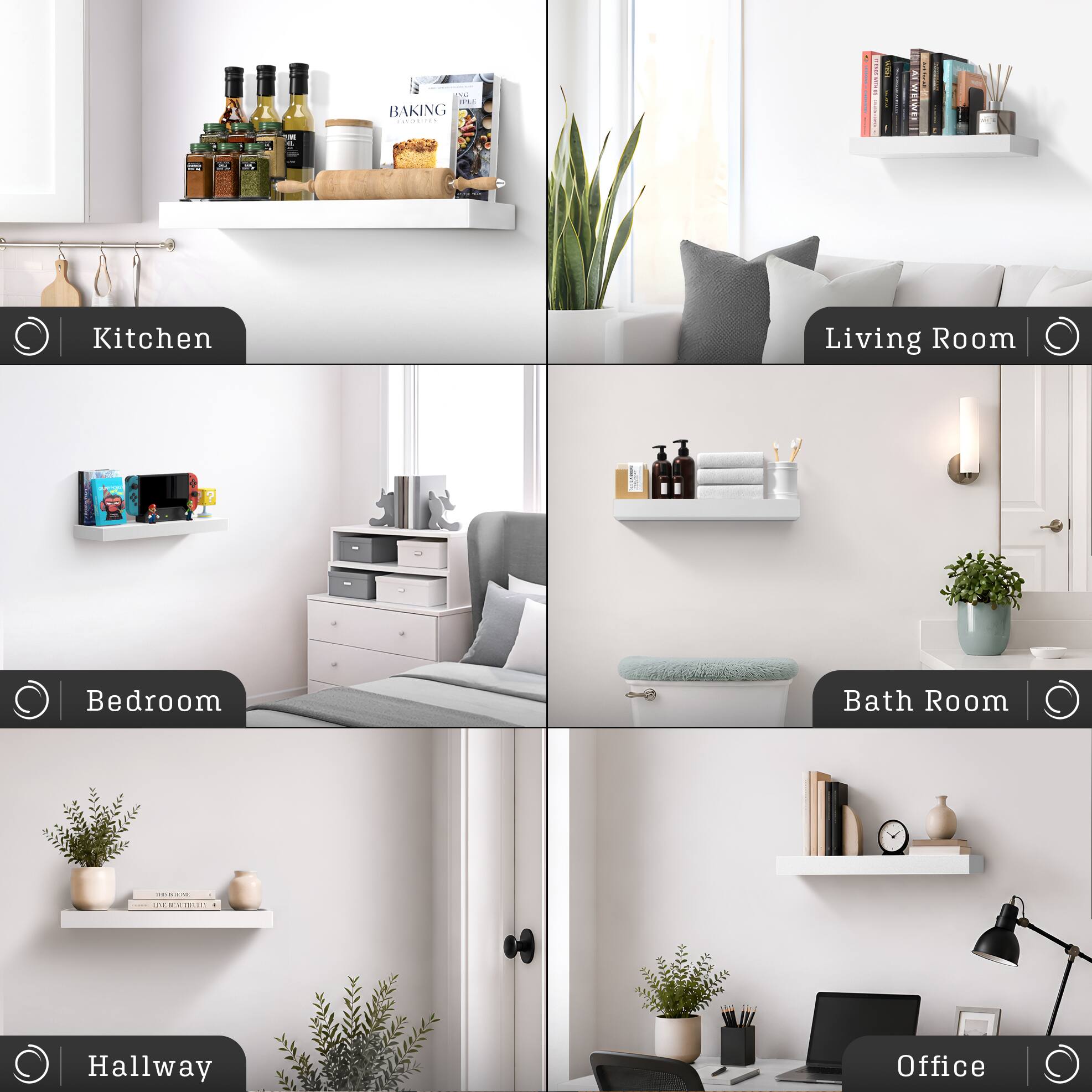 UPLA BAKING PHEORIES

WELL

ALWEIWEI

Kitchen
Living Room

Bedroom
Bath Room

20% 10:00

INJUSTRIE

Hallway
Office