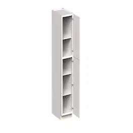 Boyel Living - 18-in W x 90-in H x 27-in D Slim Shaker RTA Kitchen Pantry Tall Cabinet with Soft-Close - Snow White