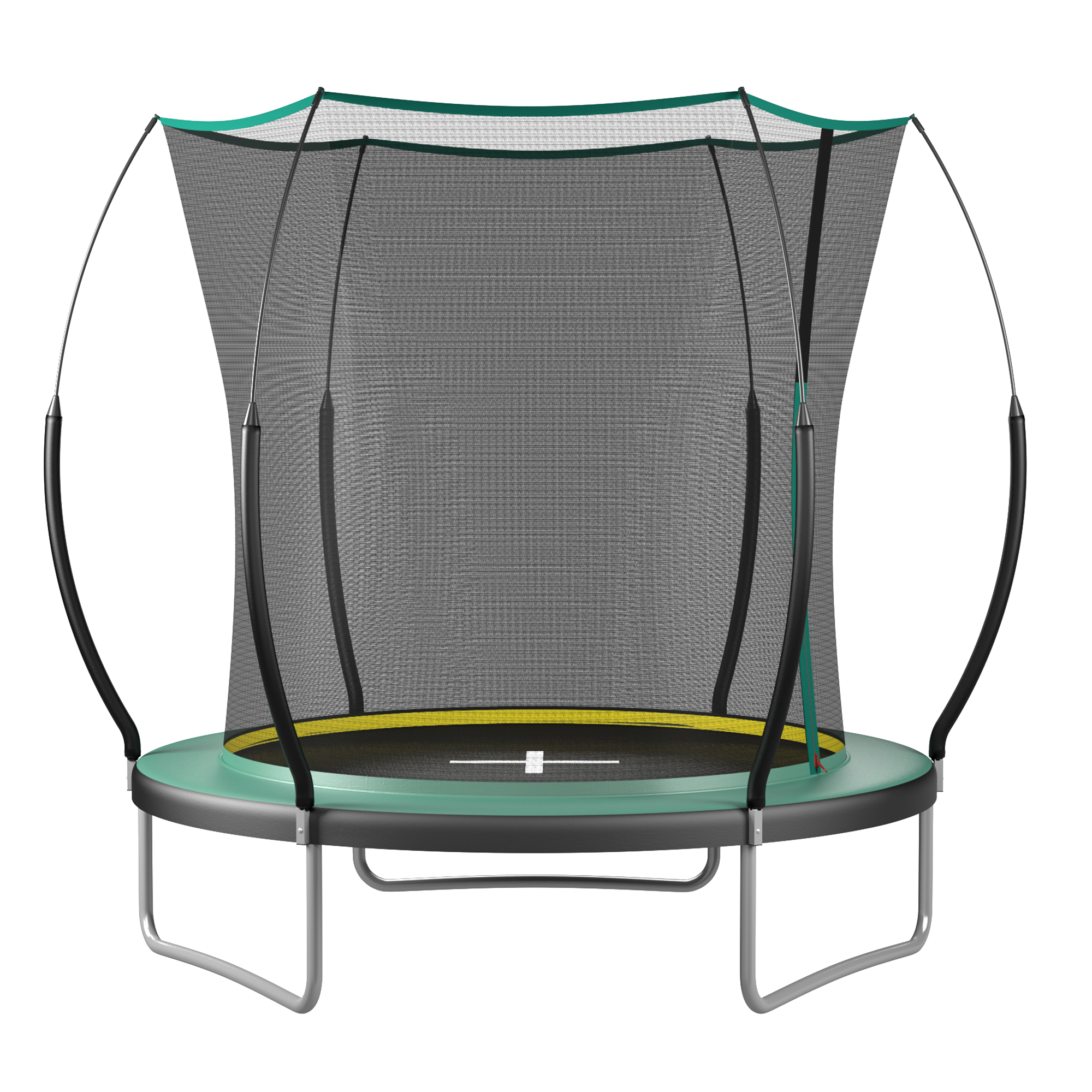 Angle. LOVMOR - Lovmor 8 FT Trampoline with No Gap Enclosure Recreational Trampoline for Adults.