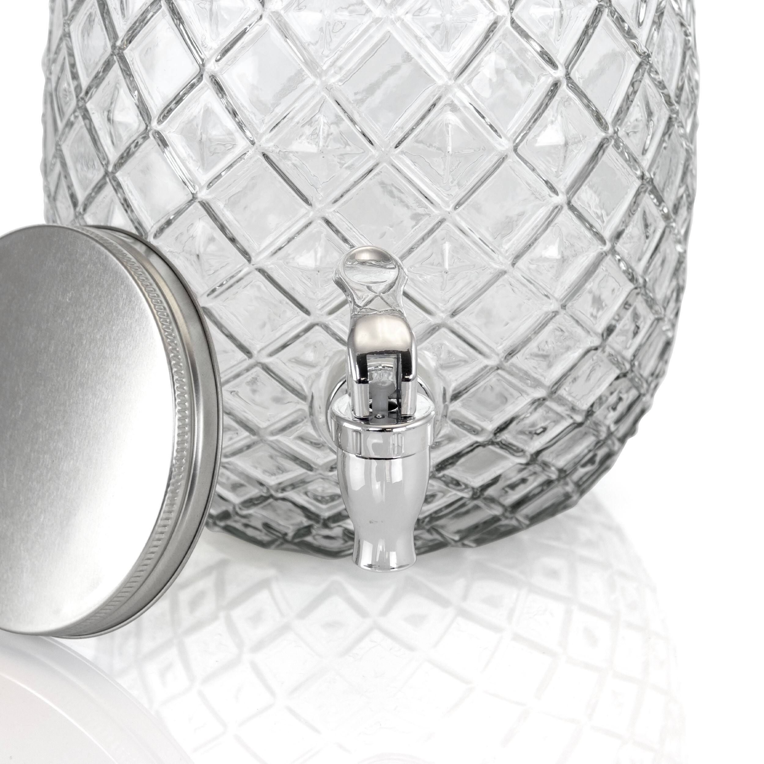 Alt View 3. Gibson - Gibson Home 1.2 Gallon Pineapple Clear Glass Drink Dispenser - Clear.