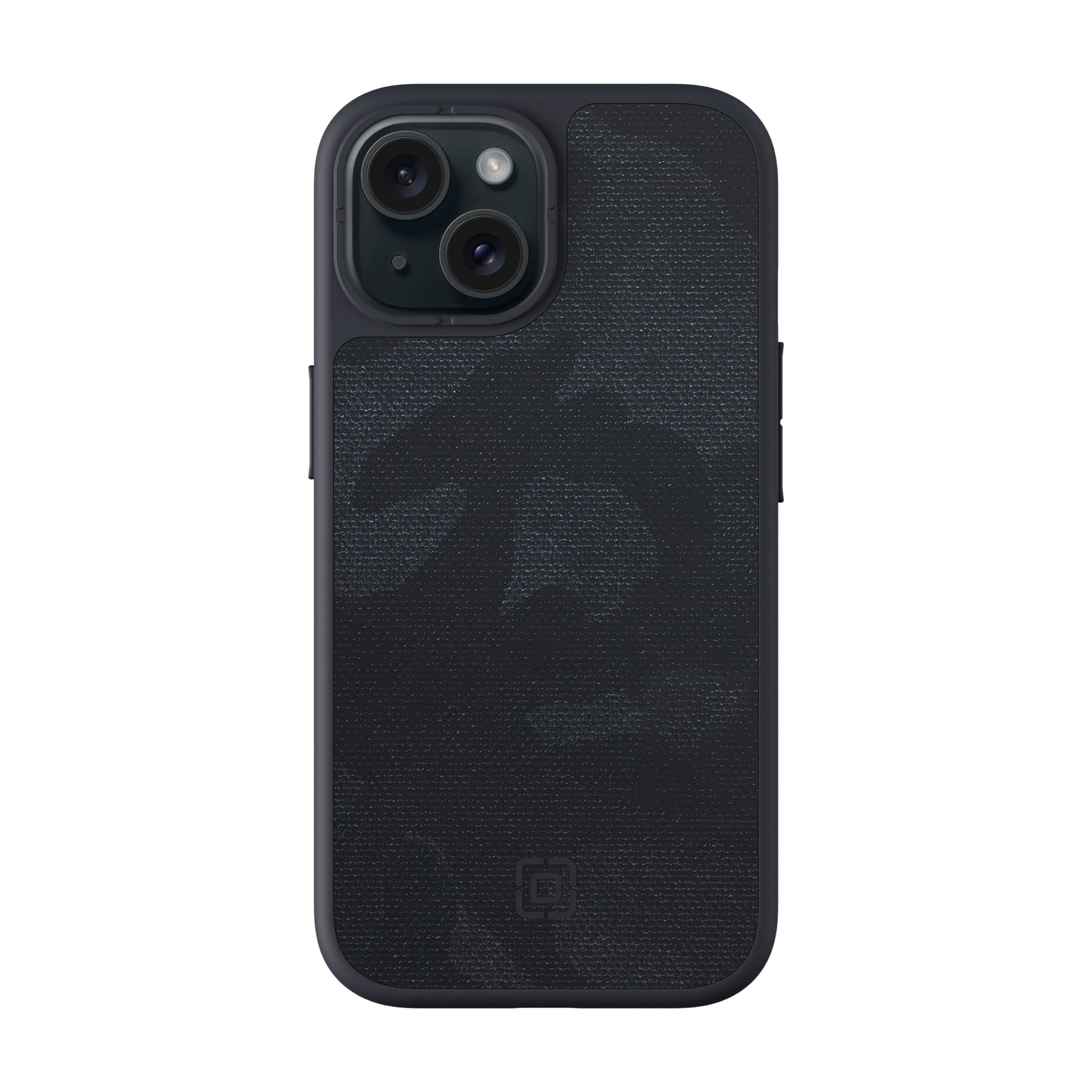 Front. Incipio - cru. Protective Hard Shell Case with MagSafe for Apple iPhone 15 - Navy Camo.
