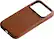 Left. Bellroy - Apple iPhone 17 Pro Premium Leather Phone Case - Rust.