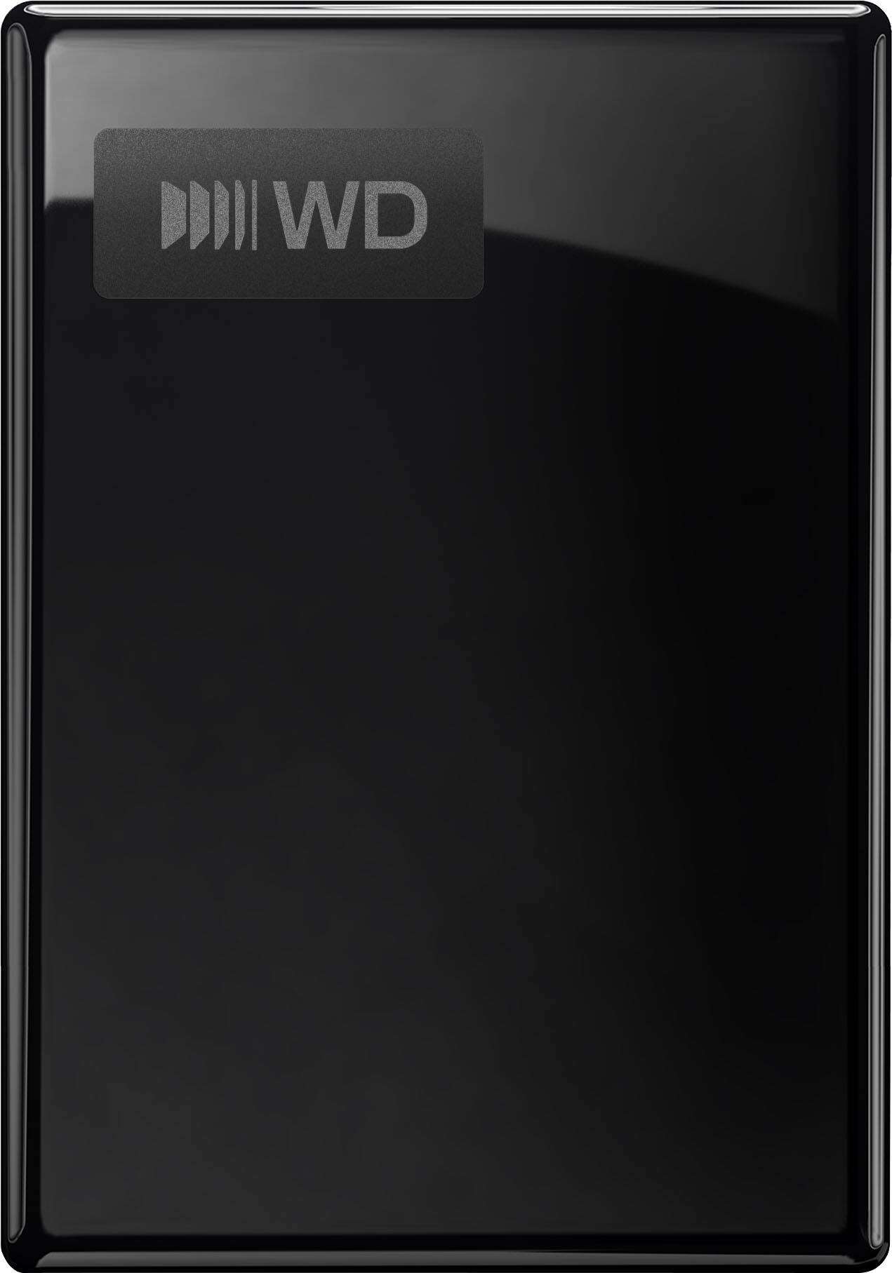 Angle. WD - 2TB WD My Passport Portable Hard Drive - Black.