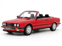 1986 BMW 325i Convertible Bright Red Limited Edition to 2000 pieces Worldwide 1/18 Model Car by Otto Mobile