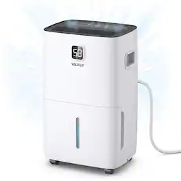 Yaufey - 150 Pint Dehumidifier with Pump for Home & Basements up to 7000 sq ft - White