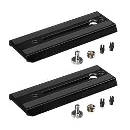 Manfrotto - 2 Pack 504PLONG Long Sliding Video Camera Plate for 504HD Fluid Head