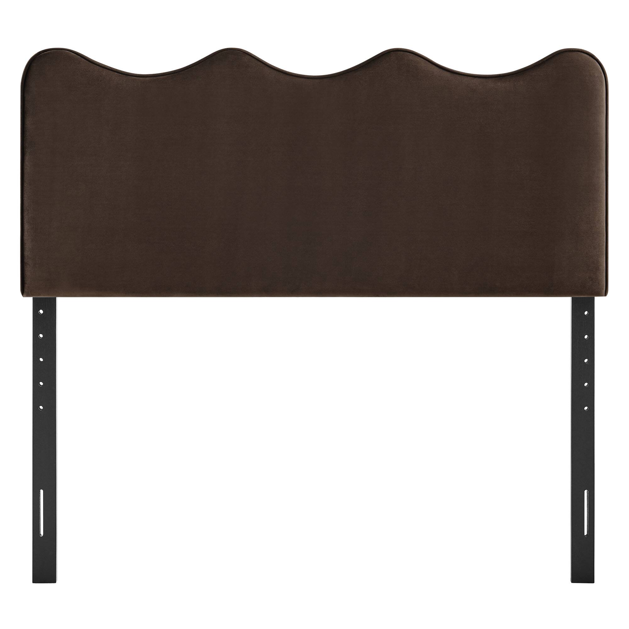 Alt View 2. Modway - Athena Upholstered Headboard by Modway - Chocolate Brown.