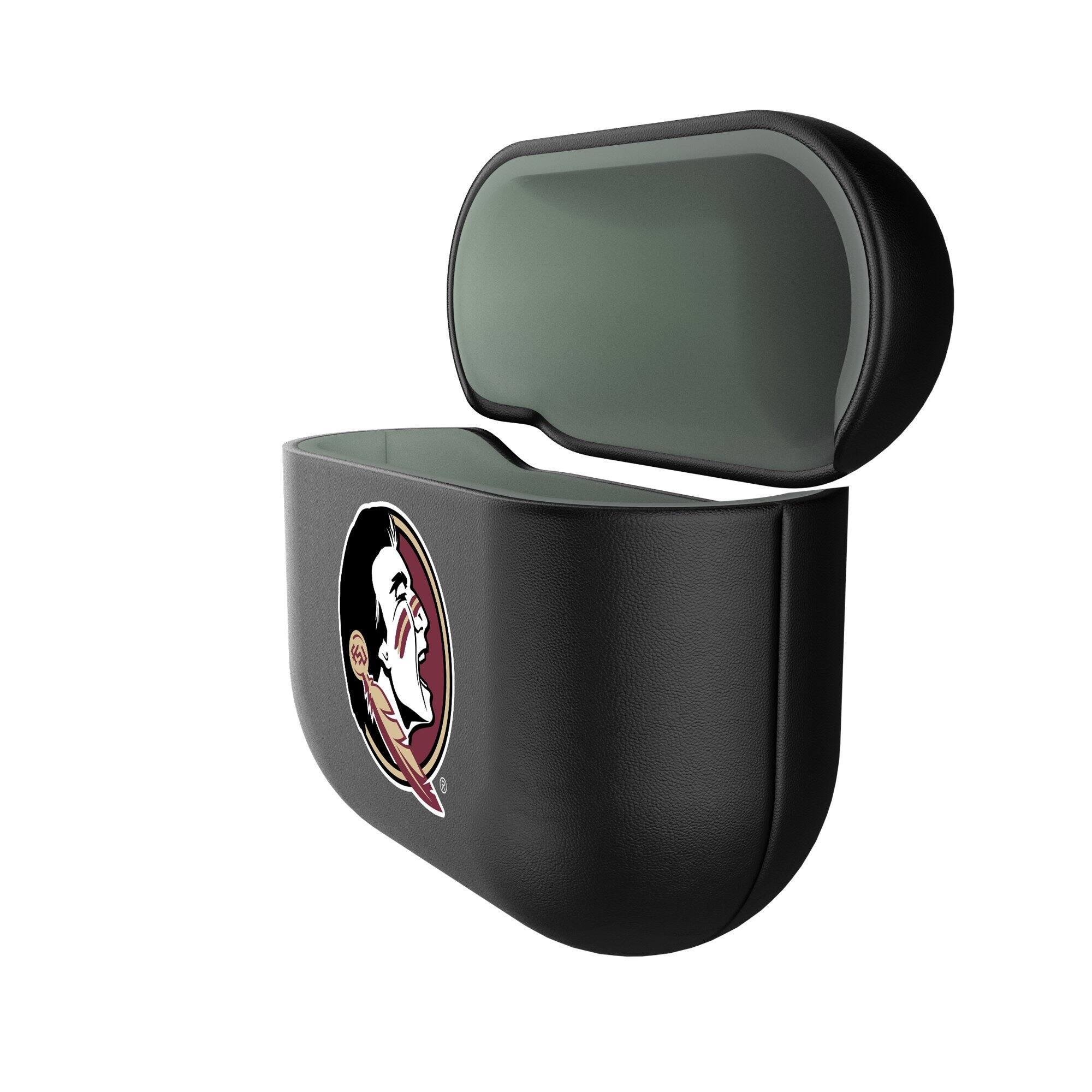 Alt View 1. Keyscaper - Florida State Seminoles Florida State Seminoles Insignia AirPods 4th Generation Case Cover - No Size - Black.