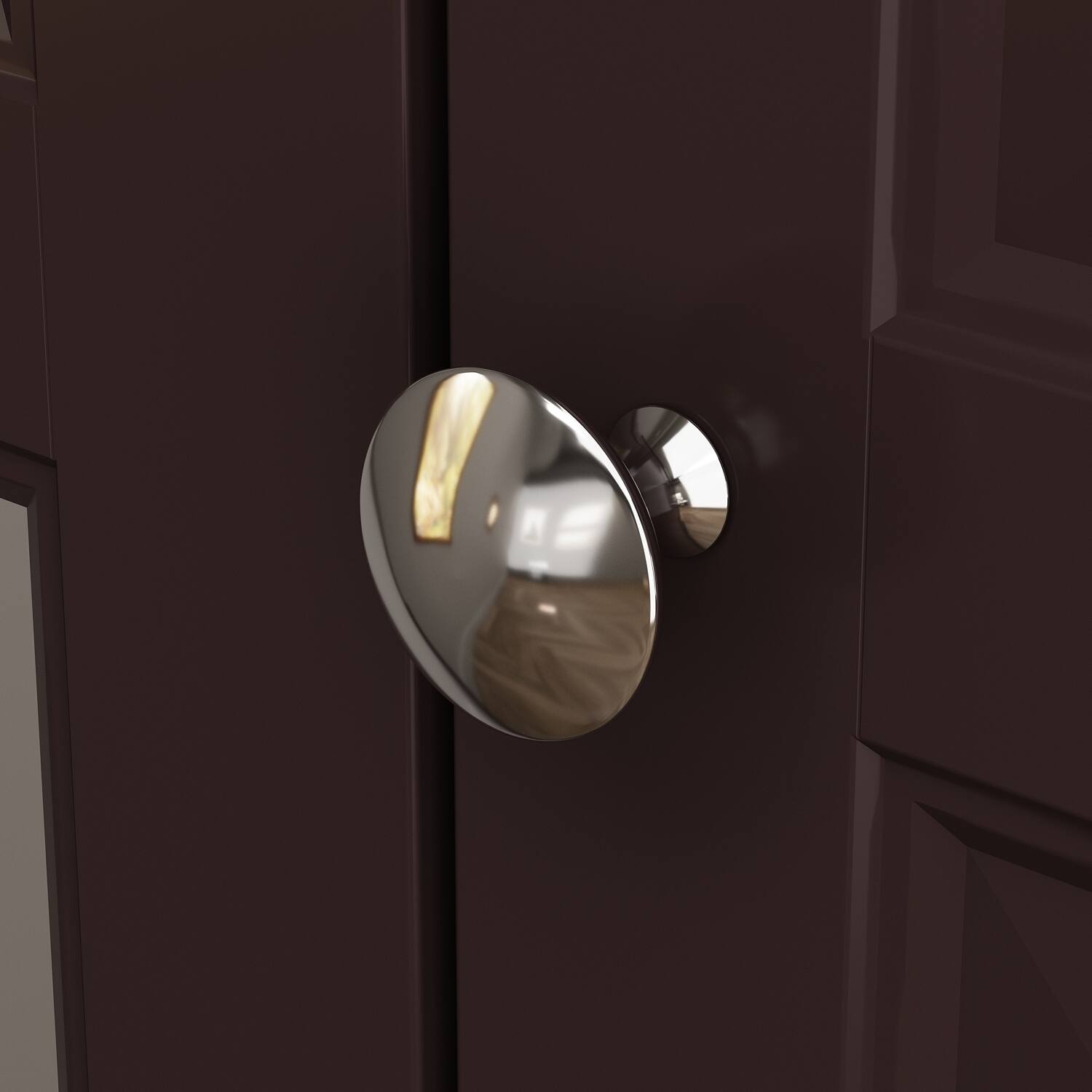 Alt View 10. FUFU&GAGA - FUFU&GAGA Wood - Look Wardrobe: Timeless Storage with Glass Accents - Brown.