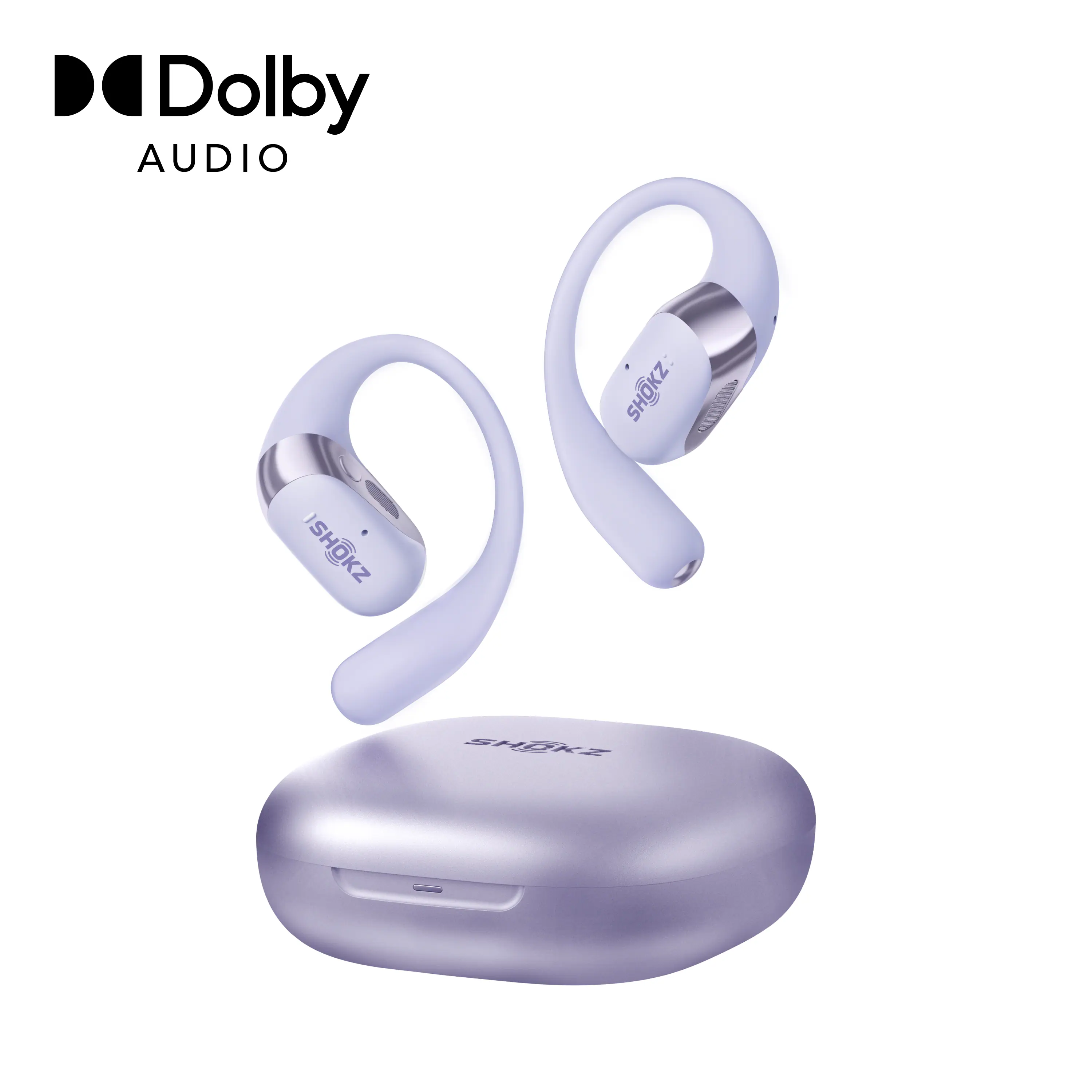 Shokz - OpenFit 2+ Open-Ear True Wireless Bluetooth Earbuds - Purple