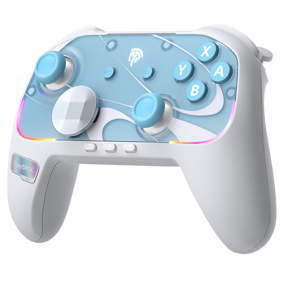 Aukfa - Gamepad - One-Button Wake-Up, 6-Axis Gyroscope, NFC, TMR Anti-Drift Joysticks, HD Vibration, Interchangeable D-Pad - RT-VGCMP0021-W0