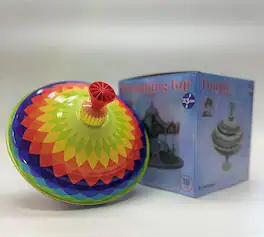 KSM Toys - Choral Multicolor Music Spin Top Toy toupi for Children from KsmToys Bolz. The Funny Buzzing Choral Hum Gets Louder As T - Blue